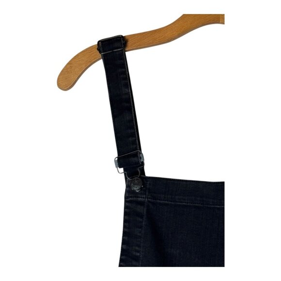 Madewell Overalls Women XS Washed Black Luna Denim Skinny Gothic Grunge Outdoor - Picture 4 of 11